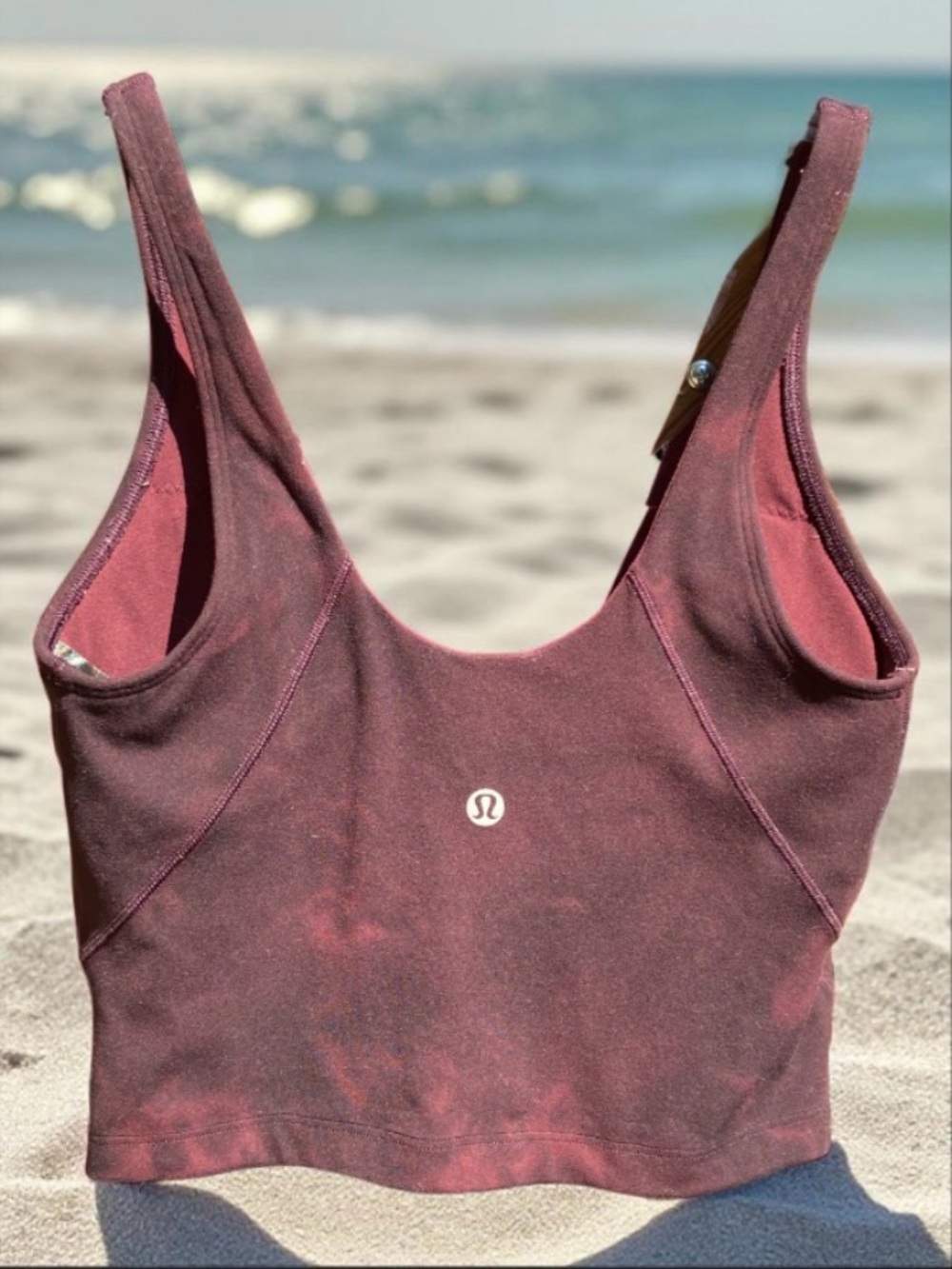 lululemon athletica Women's Align Tank in Diamond Dye Cassis Black Colorway Sz 4